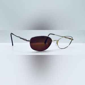 Aristar Gold Oval Sunglasses Frames Only